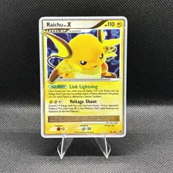 (NM) Raichu LV.X 99 Holo Rare DP Stormfront 2008 Level X Pokemon Card - Image 1