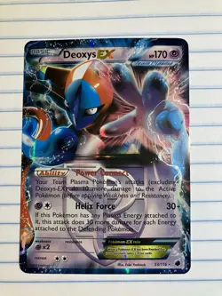 Pokemon TCG Deoxys EX Holo Ultra Rare 53/116 Plasma Freeze NM Condition - Image 1