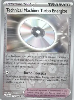 Technical Machine: Turbo Energize Reverse Holo Pokemon Paradox Rift #179/182 - Image 1