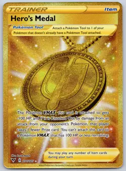 Hero's Medal (Secret) 201/185 (NM) - SWSH04: Vivid Voltage Pokemon TCG - Image 1