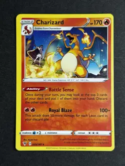 Charizard 025/185 Vivid Voltage Off Center Pokemon TCG NM/Near Mint - Image 1