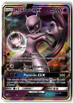 Mewtwo GX ⭐ 39/73 Holo Rare GX Shining Legends 2017 Pokemon NM/LP - Image 1