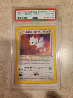 2002 POKEMON NEO DESTINY #15 LIGHT TOGETIC-HOLO PSA 6 - Image 1