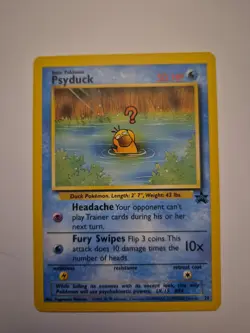 Pokemon TCG Black Star Promo Psyduck Card WOTC Promo 20, Near Mint Condition - Image 2