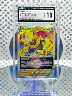 CGC 10 Zeraora VSTAR 055/159 Crown Zenith Full Art Double Rare Pokemon Card - Image 1