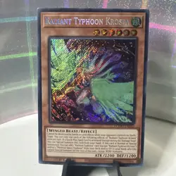 Yu-Gi-Oh TCG Radiant Typhoon Krosea 1st Edition Secret Rare Card DOOD-EN015 - Image 1