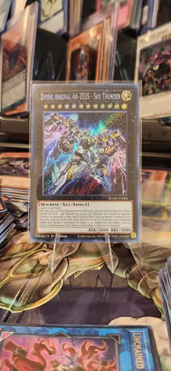 Yugioh Divine Arsenal AA-ZEUS - Sky Thunder BLMR-EN084 Secret Rare 1st Ed NM - Image 1