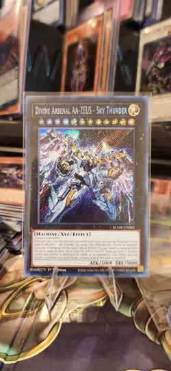 Yugioh Divine Arsenal AA-ZEUS - Sky Thunder BLMR-EN084 Secret Rare 1st Ed NM - Image 2