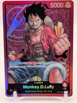 Monkey.D.Luffy ST01-001 - One Piece Card Game Starter Deck 1 Straw Hat Crew Foil - Image 1