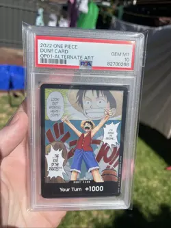 2022 ONE PIECE ROMANCE DAWN DONI! CARD ALT ART PSA 10! Gem Mint! Bandai Made TCG - Image 4