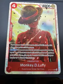 2025 One Piece Legacy of the Master Monkey.D.Luffy OP12-015 NM - Image 1