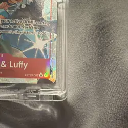 Namco One Piece CCG Ace & Sabo & Luffy OP13-007 Foil Alternate Art Super Rare 1. - Image 3