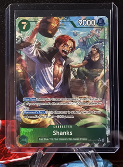 One Piece CCG Shanks OP14-027 Alt Art R The Azure Sea's Seven English NM - Image 1
