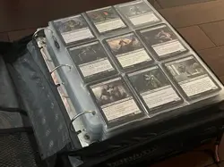 Huge! Magic The Gathering Binder Filled With 1000+ BLACK Vintage To Modern Cards - Image 1