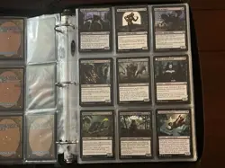 Huge! Magic The Gathering Binder Filled With 1000+ BLACK Vintage To Modern Cards - Image 5