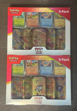 Pokemon TCG Scarlet & Violet 151 Mini Tins Costco Bundle, 5 Pack, Lot of 2 - Image 1