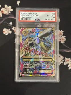 2016 Pokemon XY Evolutions M Mega Blastoise EX Full Art 102 PSA 10 💎 GEM MINT - Image 1