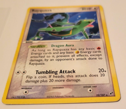 Rayquaza 22/107 EX Deoxys 2005 Non Holo Rare Pokemon Card MP Sugiyama - Image 2