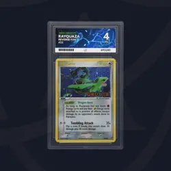Pokemon Card Rayquaza Ex Deoxys Reverse Holo 22/107 Stamped ACE 4 2005 - Image 1