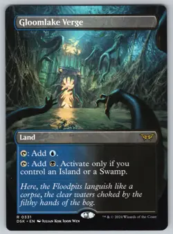Gloomlake Verge (Borderless) R Duskmourn: House of Horror #331 NM Normal - Image 1