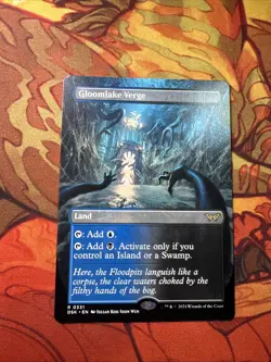 MTG Gloomlake Verge (Borderless) Duskmourn: House of Horror Magic Dual Land - Image 1