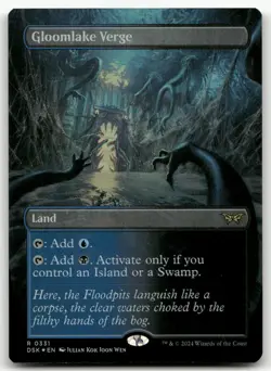 Gloomlake Verge (Borderless) #331 (Foil) (NM) Duskmourn DSK Magic MTG - Image 1