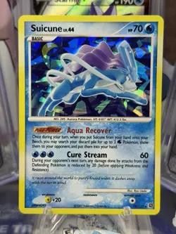 2007 Pokemon Diamond Pearl Secret Wonders Suicune Promos Holo Cracked Ice 19/132 - Image 1