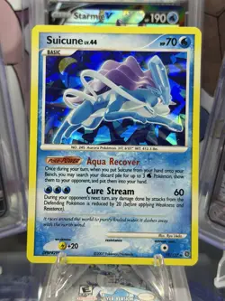 2007 Pokemon Diamond Pearl Secret Wonders Suicune Promos Holo Cracked Ice 19/132 - Image 2