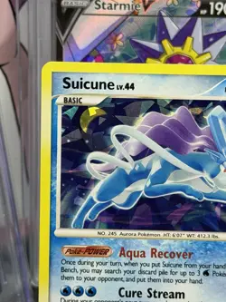2007 Pokemon Diamond Pearl Secret Wonders Suicune Promos Holo Cracked Ice 19/132 - Image 3