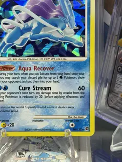 2007 Pokemon Diamond Pearl Secret Wonders Suicune Promos Holo Cracked Ice 19/132 - Image 5