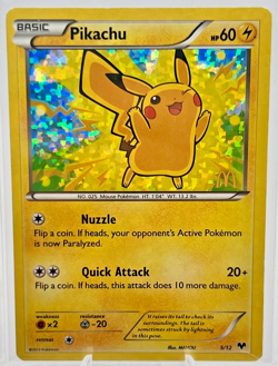 Pokemon TCG Pikachu 5/12 McDonalds Promos 2013 Holo Promo LP - Image 1