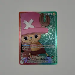 One Piece TCG Tony Tony Chopper OP08-001 Leader Parallel Alt Art Two Legends NM - Image 1
