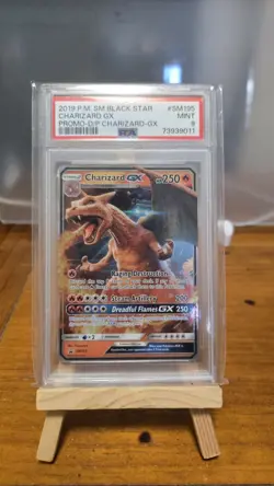 PSA 9 2019 Pokemon Charizard Gx SM195 Black Star Promo TCG Card - Image 1