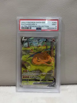 Pokemon Tcg Charizard V SWSH260 Black Star Promo Holo Psa 9 2022 - Image 1