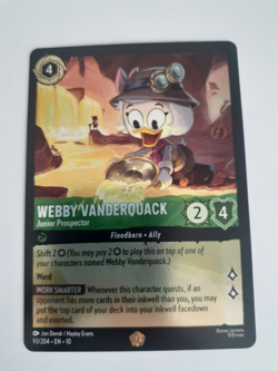 Lorcana Card WEBBY VANDERQUACK 93/204, Whispers in the Well, Legendary Foil! - Image 2