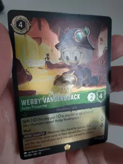 Lorcana Card WEBBY VANDERQUACK 93/204, Whispers in the Well, Legendary Foil! - Image 4