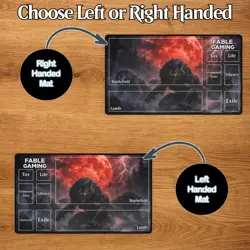 Werewolf MTG Playmat with Card Zones - Wolf TCG Desk mat - Magic the Gathering - Image 5