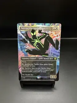 Spectacular Spider-Man (0238) (Borderless) Spider-Man Textured Foil MINT MTG - Image 1