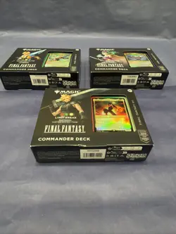 Sealed Final Fantasy Commander Deck Display (Set of 3) Magic MTG - Image 2
