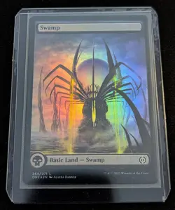 MTG - x2 Swamp (264) FULL ART 1 FOIL & 1 Regular - Phyrexia: All Will Be One - Image 2