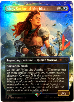 MTG Aloy, Savior of Meridian (Rainbow Foil) Secret Lair x Horizon 2221 NM - Image 1