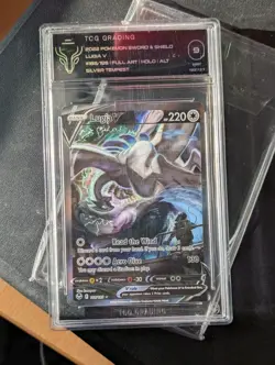 Pokemon Lugia V Silver Tempest Full Alt Art #186 TCG GRADING 9 Mint - Image 1