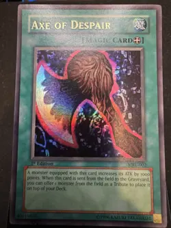 Yugioh Axe of Despair Ultra Rare MRL-002 1st Edition NM - Image 1