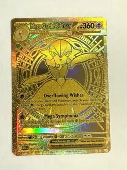 Pokemon TCG Mega Gardevoir EX 187/132 Mega Evolutions Gold Hyper Rare NM/Mint - Image 1