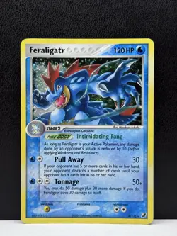 2005 Pokemon EX Unseen Forces Feraligatr Holo #4/115 - Image 1