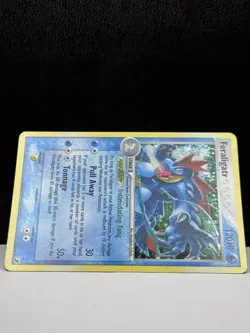 2005 Pokemon EX Unseen Forces Feraligatr Holo #4/115 - Image 3
