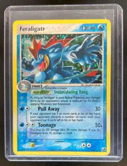 2005 Pokemon EX Unseen Forces Feraligatr Holo #4/115 - Image 1