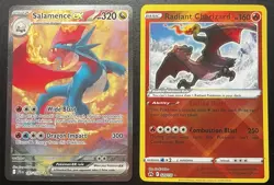 Pokemon TCG Salamence EX 187/159 Special Illustration Rare Journey Together Holo - Image 1