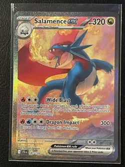 Pokemon TCG Salamence EX 187/159 Journey Together Special Illustration Rare NM - Image 1