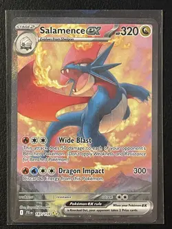 Pokemon TCG Salamence EX 187/159 Journey Together Special Illustration Rare NM - Image 3